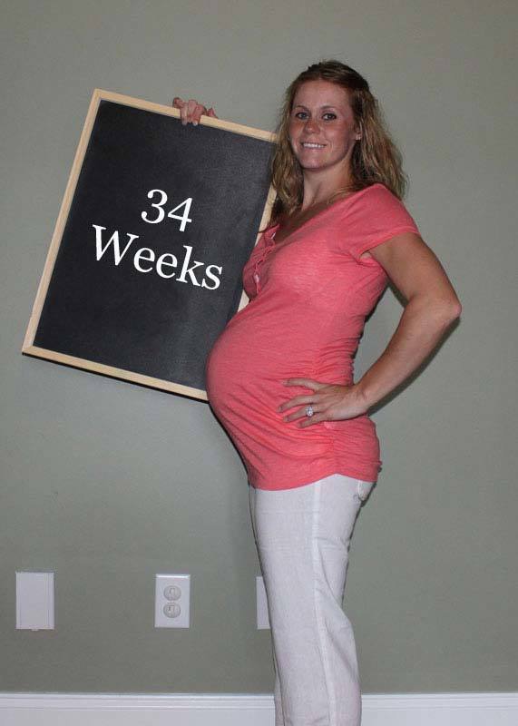 34 неделя беременности: что происходит с малышом и мамой