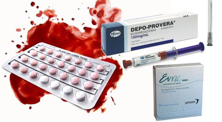 Как остановить выделения крови при приёме противозачаточных таблеток?