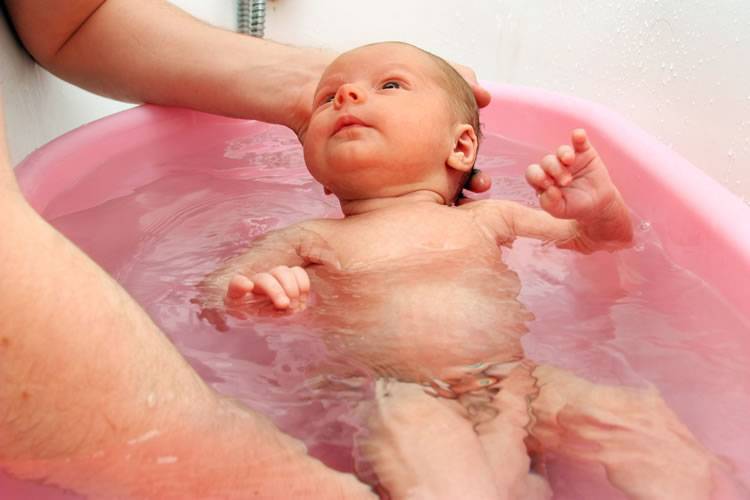 Купание новорожденного в розовой водичке: как правильно развести марганцовку?