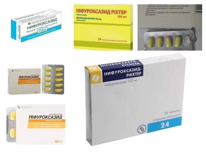 Инструкция по применению суспензии и таблеток для детей нифуроксазид, аналоги препарата