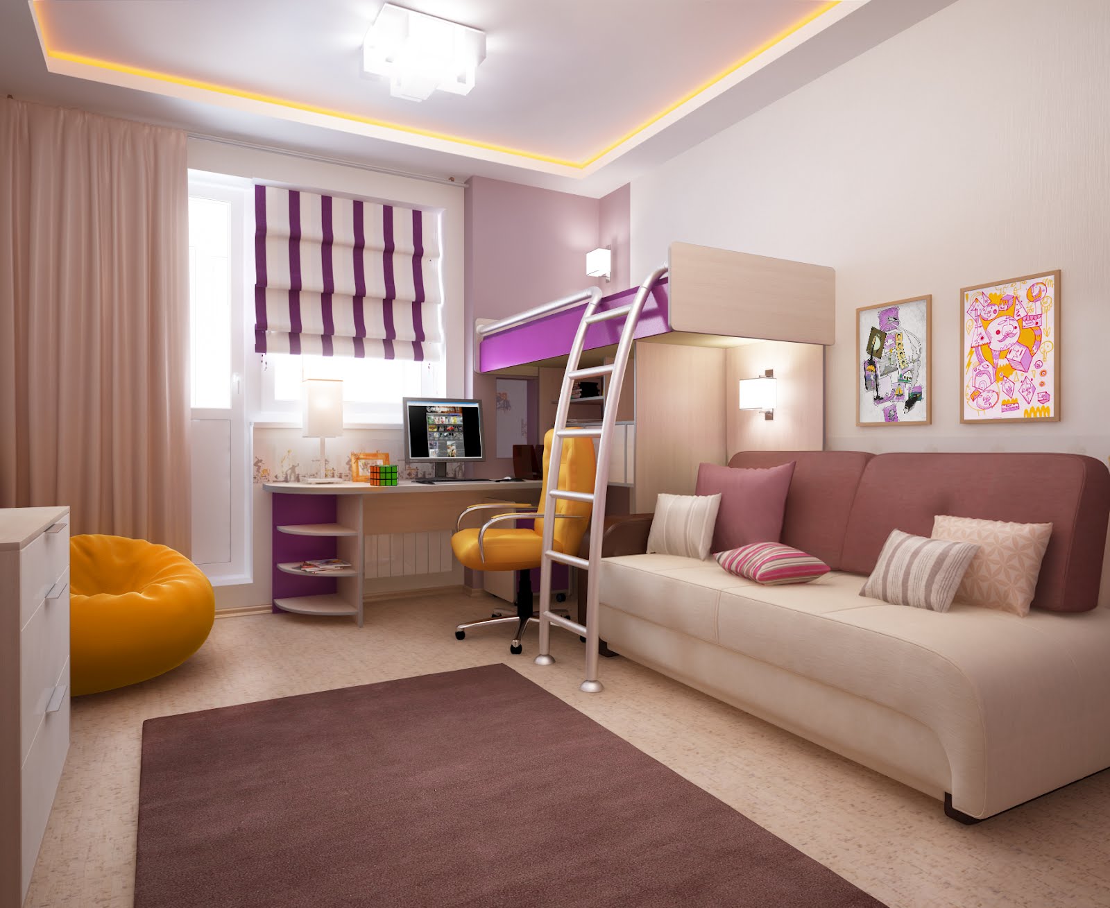 Комната для двух подростков, мальчиков или девочек: дизайн, зонирование, оформление
