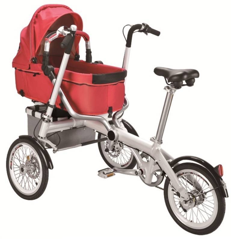 Велосипед-коляска: особенности велоколясок для мамы с ребенком, детский трансформер и взрослые модели с люлькой