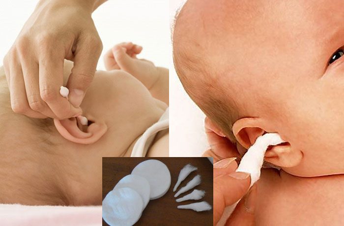 Как чистить уши новорожденному, чем их почистить