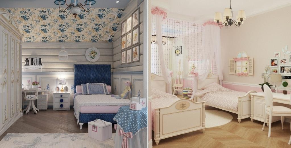 Детская комната в стиле прованс для девочек и мальчиков