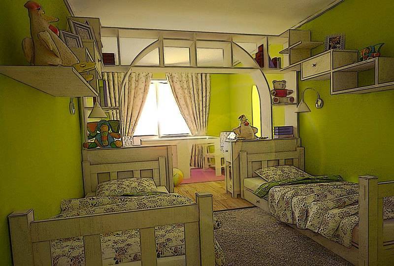 Дизайн интерьера детской комнаты для двух девочек: варианты планировки и оформления, выбор мебели и предметов декора