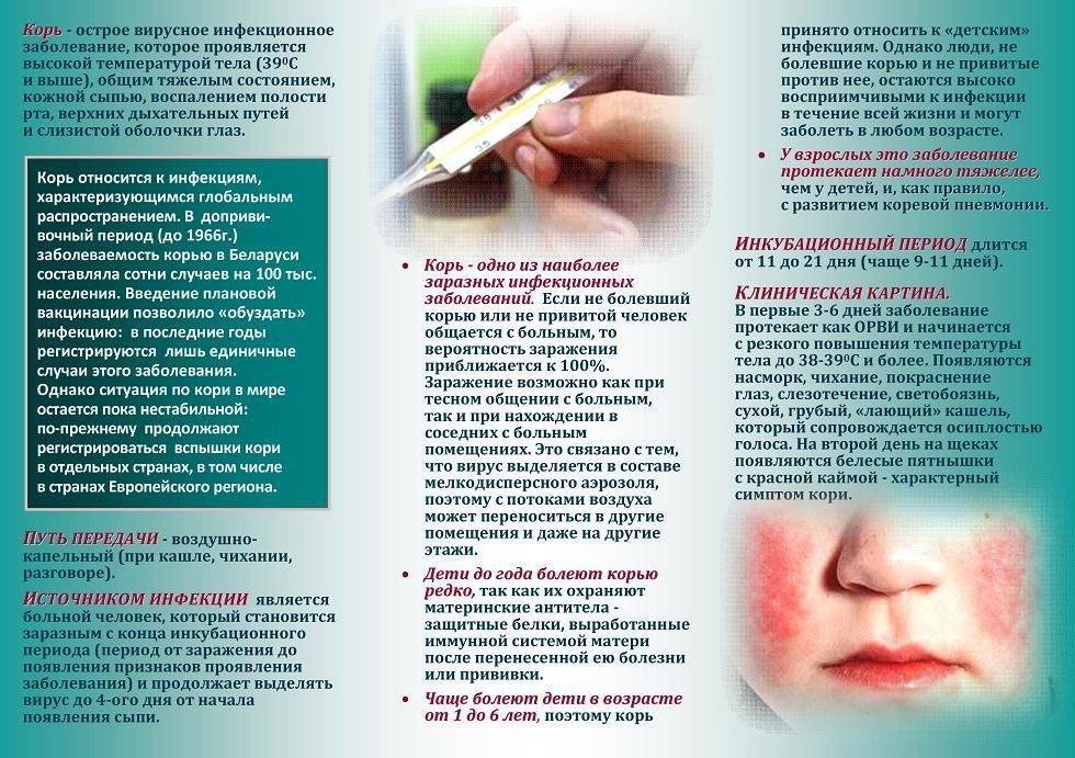 Корь у детей: симптомы, причины, лечение кори, опасность кори для ребенка, профилактика кори – прививка акдс