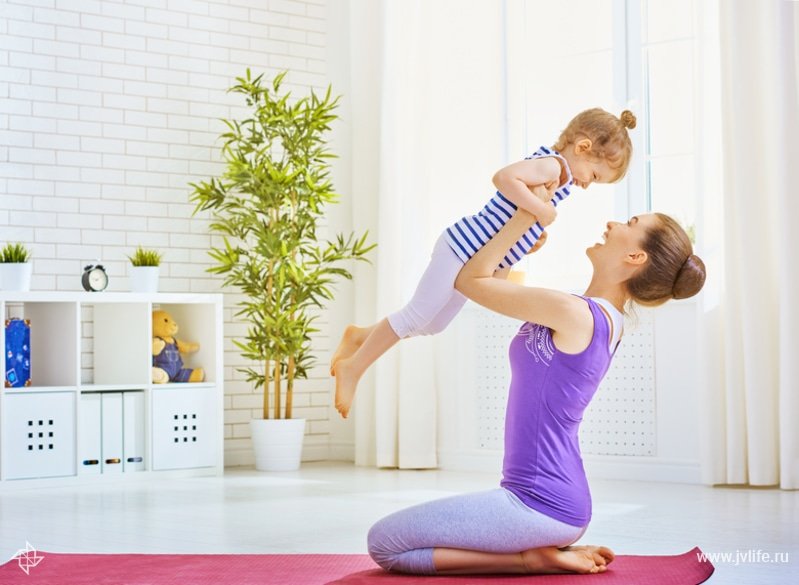 Видео-фитнес: домашние тренировки для мам с детьми
