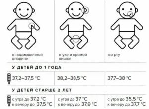 Какая нормальная температура у месячного ребенка: особенности измерения