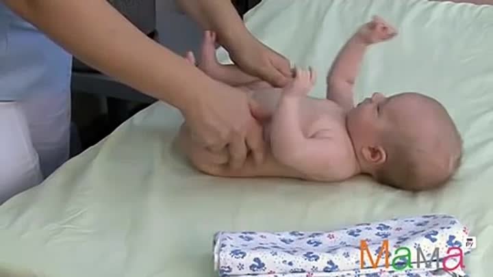 Как делать массаж животика от коликов у новорождённого?