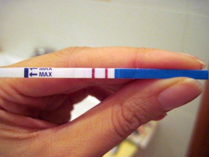 Вторая полоска теста на беременность бледная (слабая), еле видна: что означает 