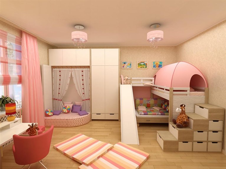 Дизайн комнаты для мальчика и девочки — планировка и зонирование комнаты для двух разнополых детей