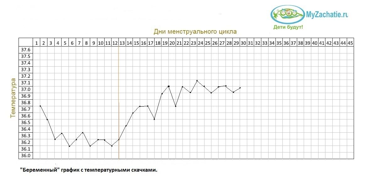 Базальная температура при беременности до задержки, график бт / mama66.ru