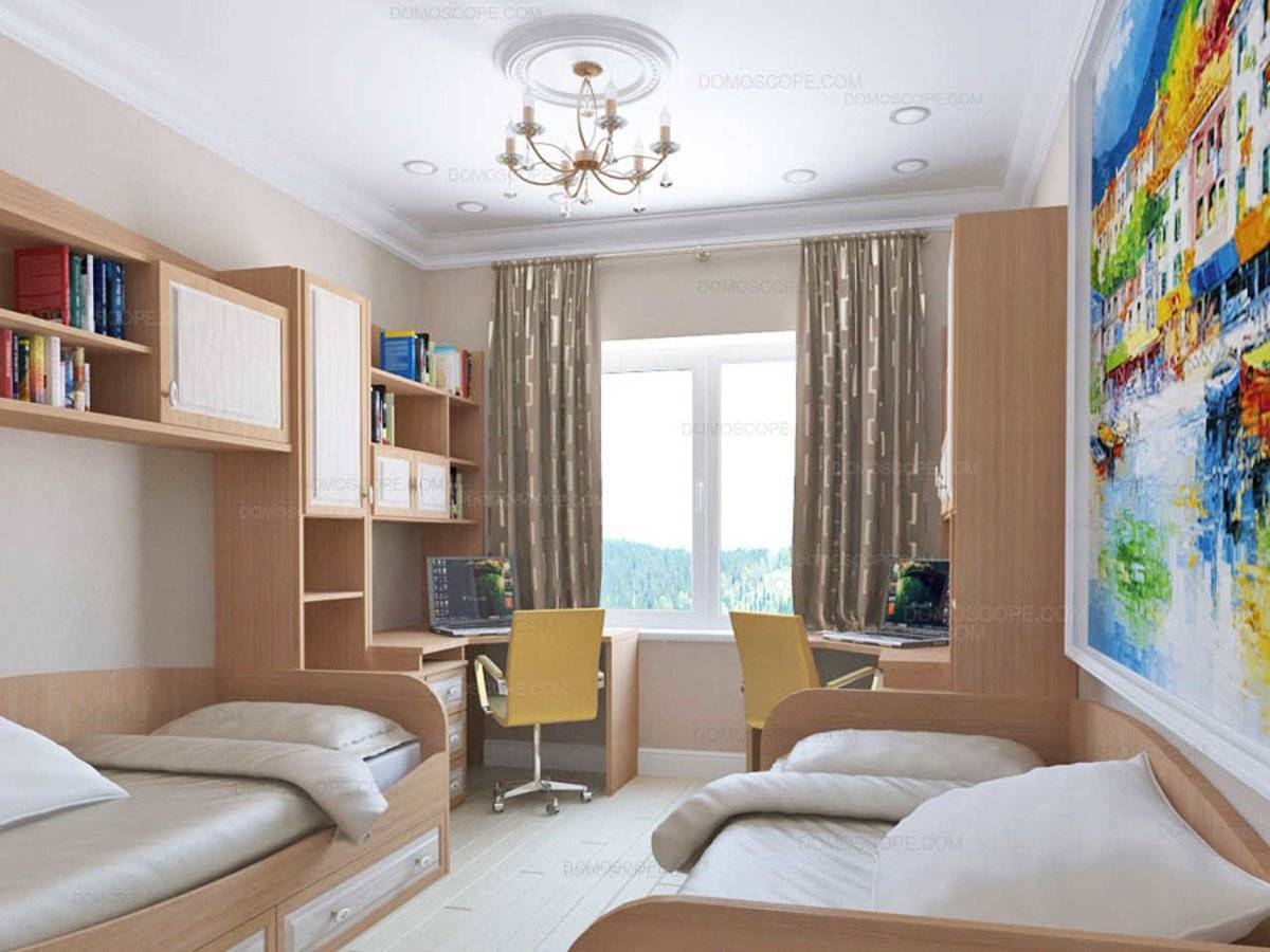 Дизайн детской комнаты 12 кв. м +75 фото примеров интерьера