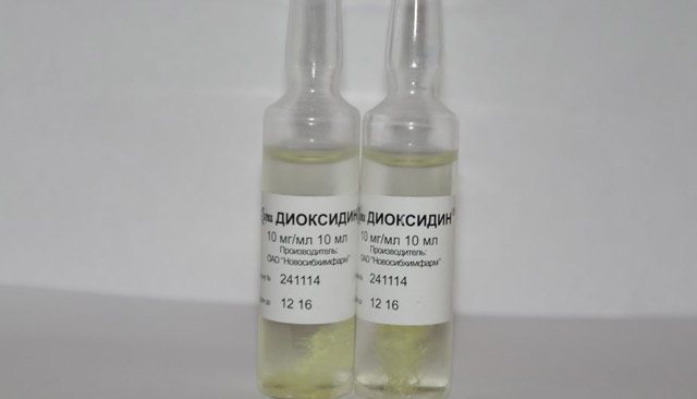 Диоксидин — инструкция по применению в ампулах в нос взрослым и детям