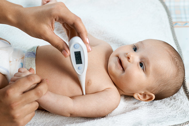 Как правильно измерить температуру тела ребёнку