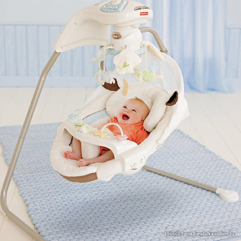Качели для новорожденных: модели шезлонгов и электрокачелей