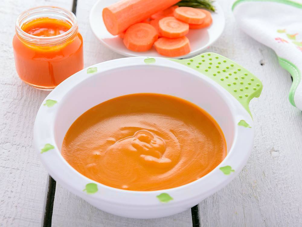 Когда можно давать морковное пюре для грудничка, сколько варить, рецепт
