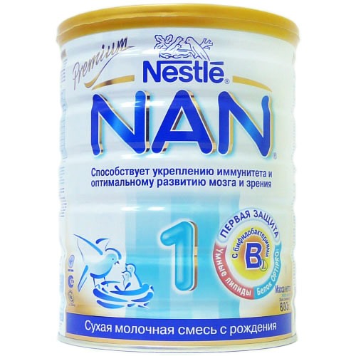 Детские молочные смеси «нан» (nan) - обзор